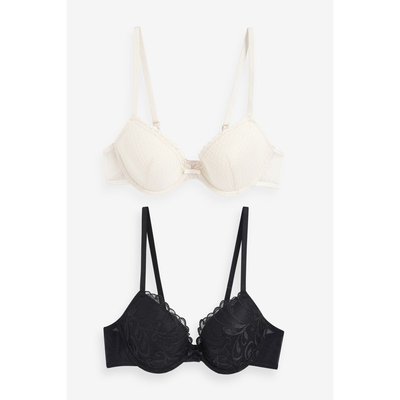 Soutien-Gorge brodés pigeonnants, lot de 2 NEXT