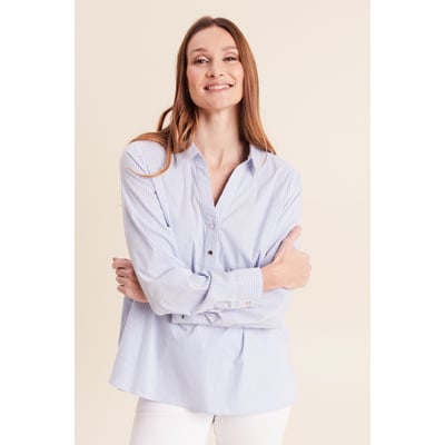 Blouse ample col chemise manches longues BREAL
