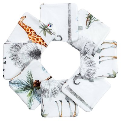 Lingettes lavables en bambou 8 pièces SAFARI SEVIRA KIDS