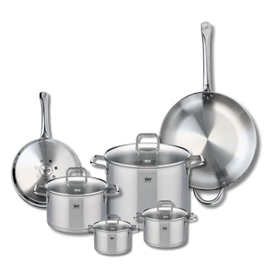 2 poêles 24/32cm + 4 faitouts 12/14/20/26cm PROFI CITRIN ELO