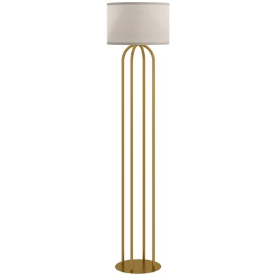 Lampadaire Métal Or HOMCOM