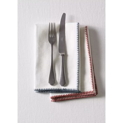 Serviettes de table lin coton contraste MANGO HOME