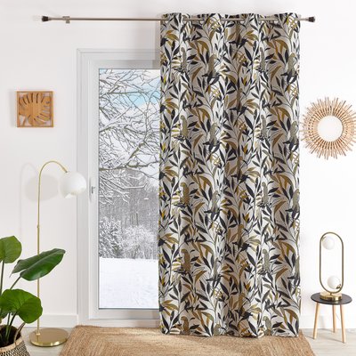 Rideau Jacquard motif panthère HOME MAISON