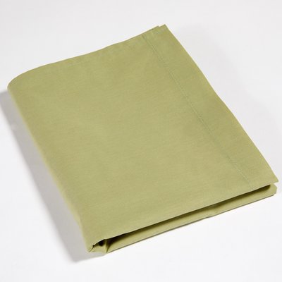 Drap Plat Vert En Coton LES MATELAS DE MORPHEE