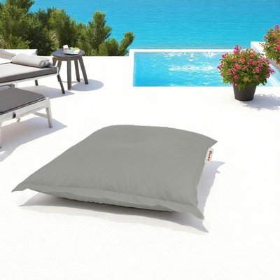 Pouf coussin de sol extérieur gris - 100 cm ARTA PIER IMPORT