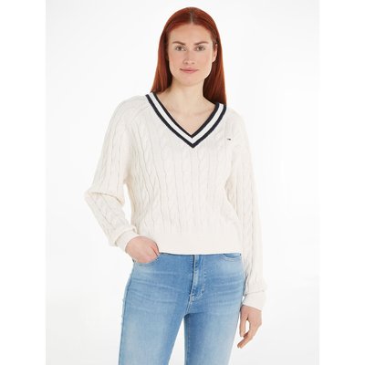 Pull torsade col v femme La Redoute