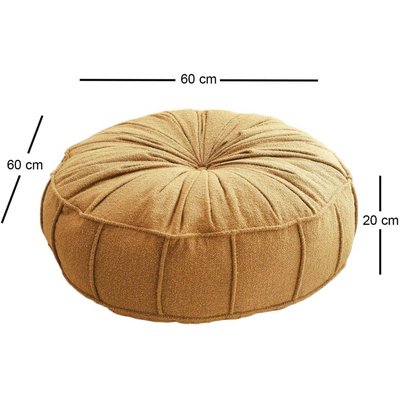 Coussin de sol effet bouclette Teddy HANAH HOME