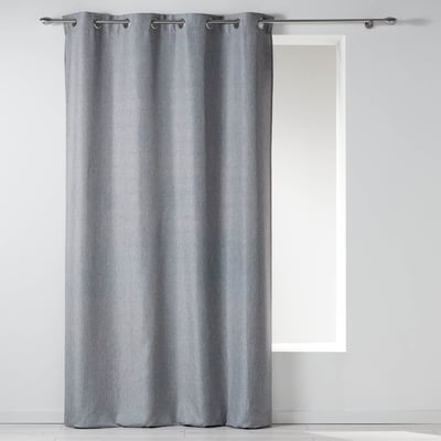 Rideau a oeillets Newtons 140x260cm Gris EDEN