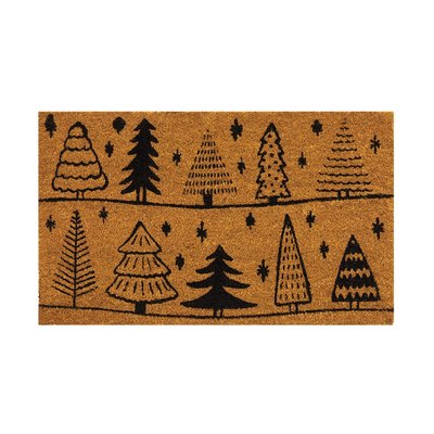Paillasson coco intérieur extérieur 75 x 45 cm Rangées de sapins AUBRY GASPARD