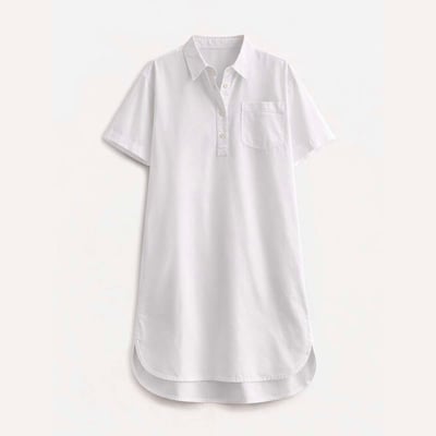 Robe chemise courte en voile de coton PETERSON BENSIMON