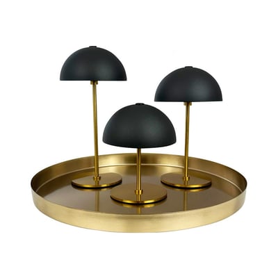 Lampe à poser LED ALONG Lot de 3 + plateau DYBERG LARSEN