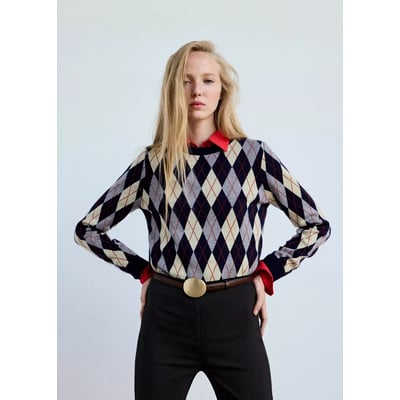 Pull-over maille fine col rond MANGO
