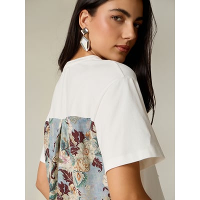 T-shirt avec empiècement au dos OLTRE