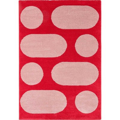 Tapis intérieur à poils longs Swing 381 rouge 200 x 280 cm JARDINDECO