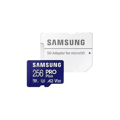 Carte Micro SD 256 Go Pro Plus avec adaptateur SAMSUNG