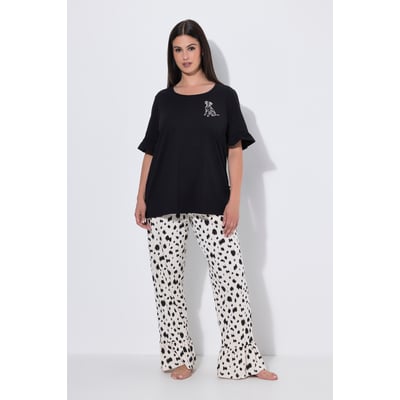 Pyjama motif dalmatien, décolleté rond ULLA POPKEN