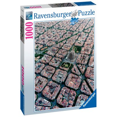 Puzzle Barcelone Vue d'en haut 1000 pièces RAVENSBURGER