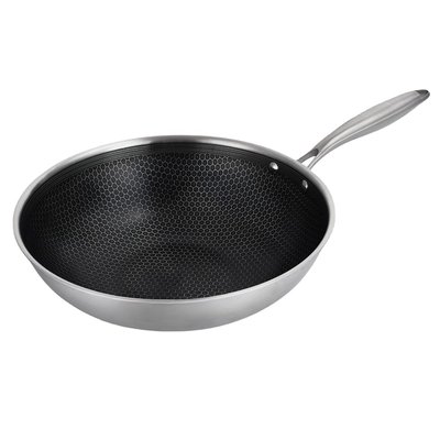 Wok 32cm triplex - "BlackSteel" LAGUIOLE CUISSON