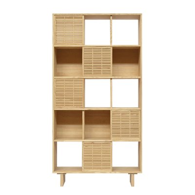 Bibliothèque en pin massif non verni ESTRETA NAAN FURNITURE