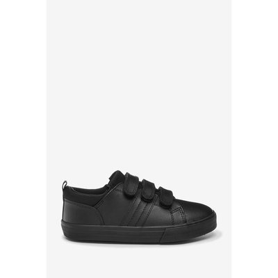 Chaussures d'école en cuir avec scratch NEXT