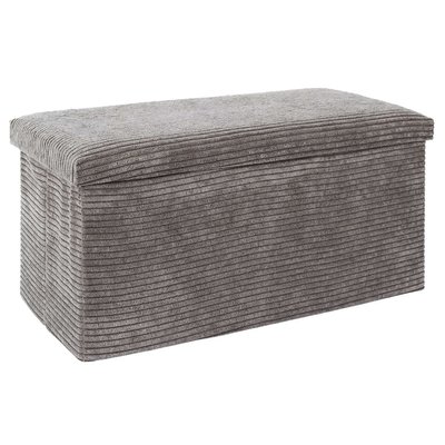 Banc de rangement pliable effet côtelé DRAMMEN THE HOME DECO FACTORY