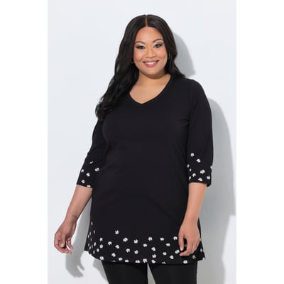 T-shirt long, imprimé à motifs, coupe en A ULLA POPKEN
