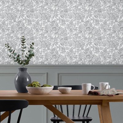 Papier peint Semis de fleurs Louise Slate LAURA ASHLEY