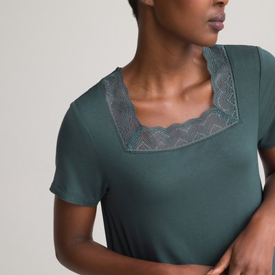 Chemise de nuit manches courtes LA REDOUTE COLLECTIONS