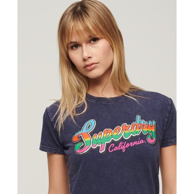 T-shirt ajusté Cali Sticker SUPERDRY