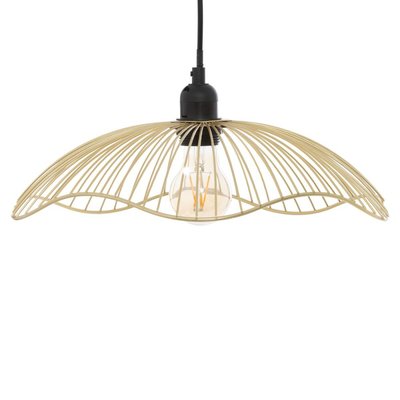 Suspension Métal Filaire Galt Doré D34 ATMOSPHERA
