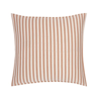Taie d'oreiller en satin de coton marron, FIFTY-FIFTY DESFORGES