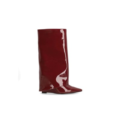 Bottes hautes à talon compensé avec rabat SACHA