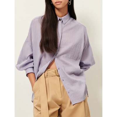Camisa ampla às riscas, com atilhos, DANIE SESSUN