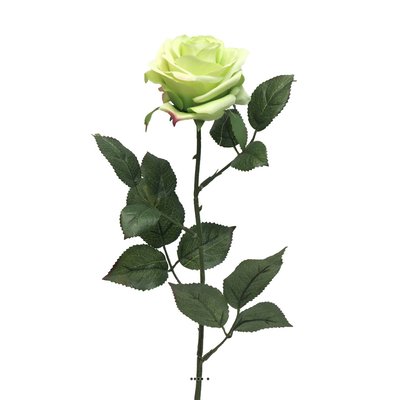 Rose factice Paris H64cm tête de D9cm 12 feui ARTIFICIELLES