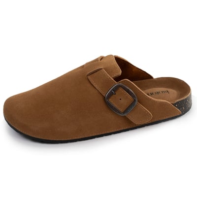 Sabots semelle intérieure cuir extra-flex - patch talon confort ISOTONER