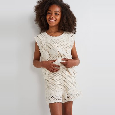 Short en crochet, certifié Oeko-Tex MONOPRIX