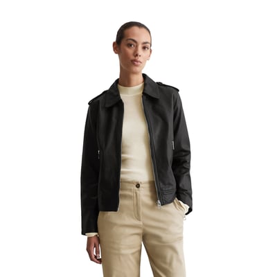 Veste en cuir régulière en cuir d'agneau souple MARC O'POLO