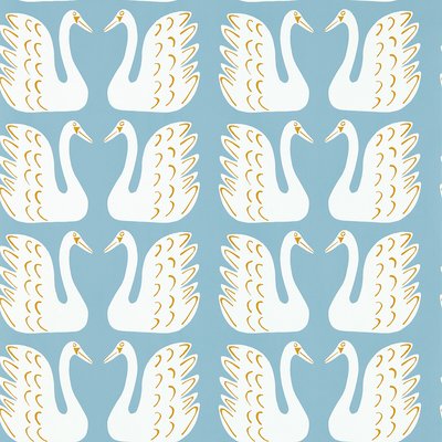Swim Swam Swan Wallpaper SCION