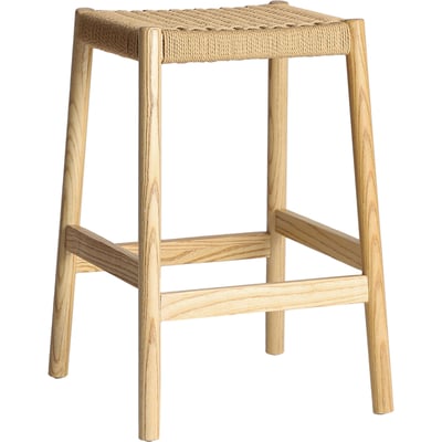 Tabouret haut VACIO en orme RECOLLECTION