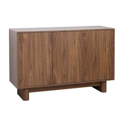 Buffet scandinave effet bois 3 portes 120 cm, BOWY OVIALA