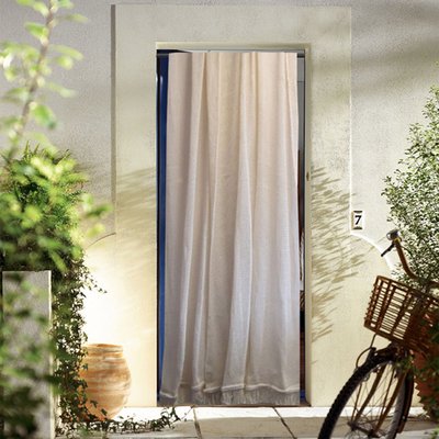 Rideau de Porte "Marseillais" uni à franges HOME MAISON
