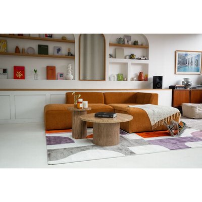 Table basse ronde en travertin, BOECIA BOBOCHIC