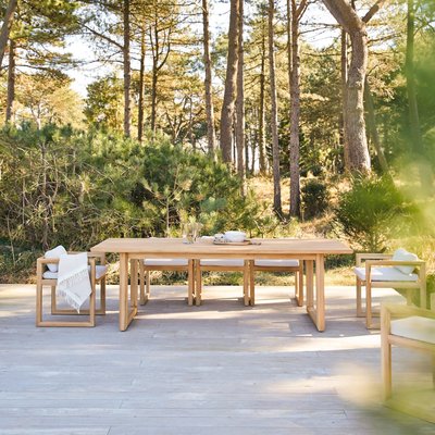 Table de jardin en teck massif 6-8 pers NOAH TIKAMOON