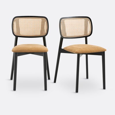 Set van 2 stoelen in beukenhout en vlechtwerk, Rivio LA REDOUTE INTERIEURS