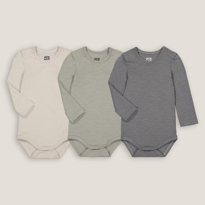 Lot de 3 bodies manches longues LA REDOUTE COLLECTIONS