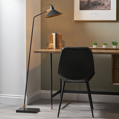 Matt Black Metal Cone Floor Lamp SO'HOME