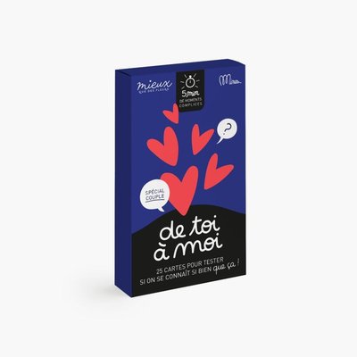 Jeu de cartes - De toi à moi ! MINUS EDITIONS