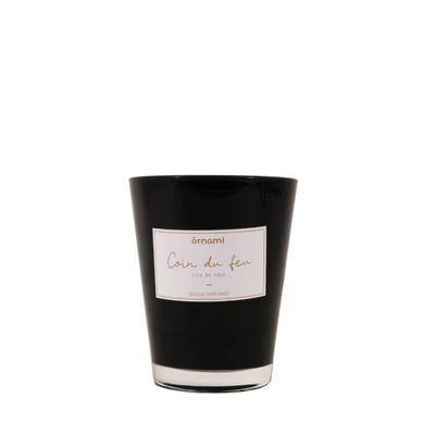 Bougie parfumée en cire de soja "Coin du feu" 280GR ORNAMI