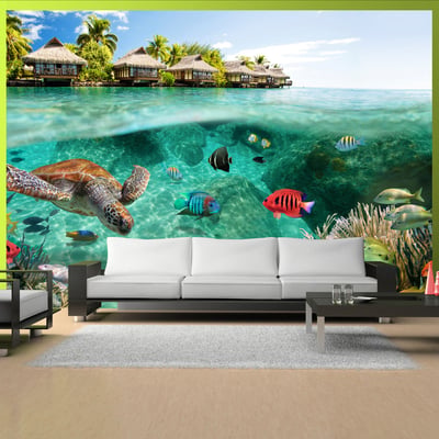 Papier peint intissé panoramique Animaux Under the surface of water EDEN