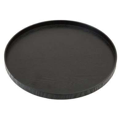 Large Black Fir Wood Tray SO'HOME